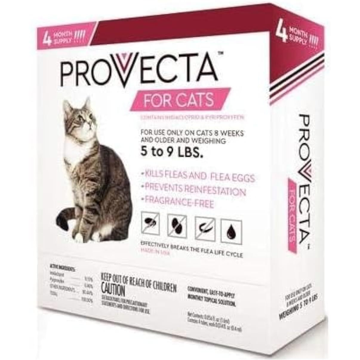 Provecta Advanced For Cats Over 9 Lbs. (4 Dose), Orange