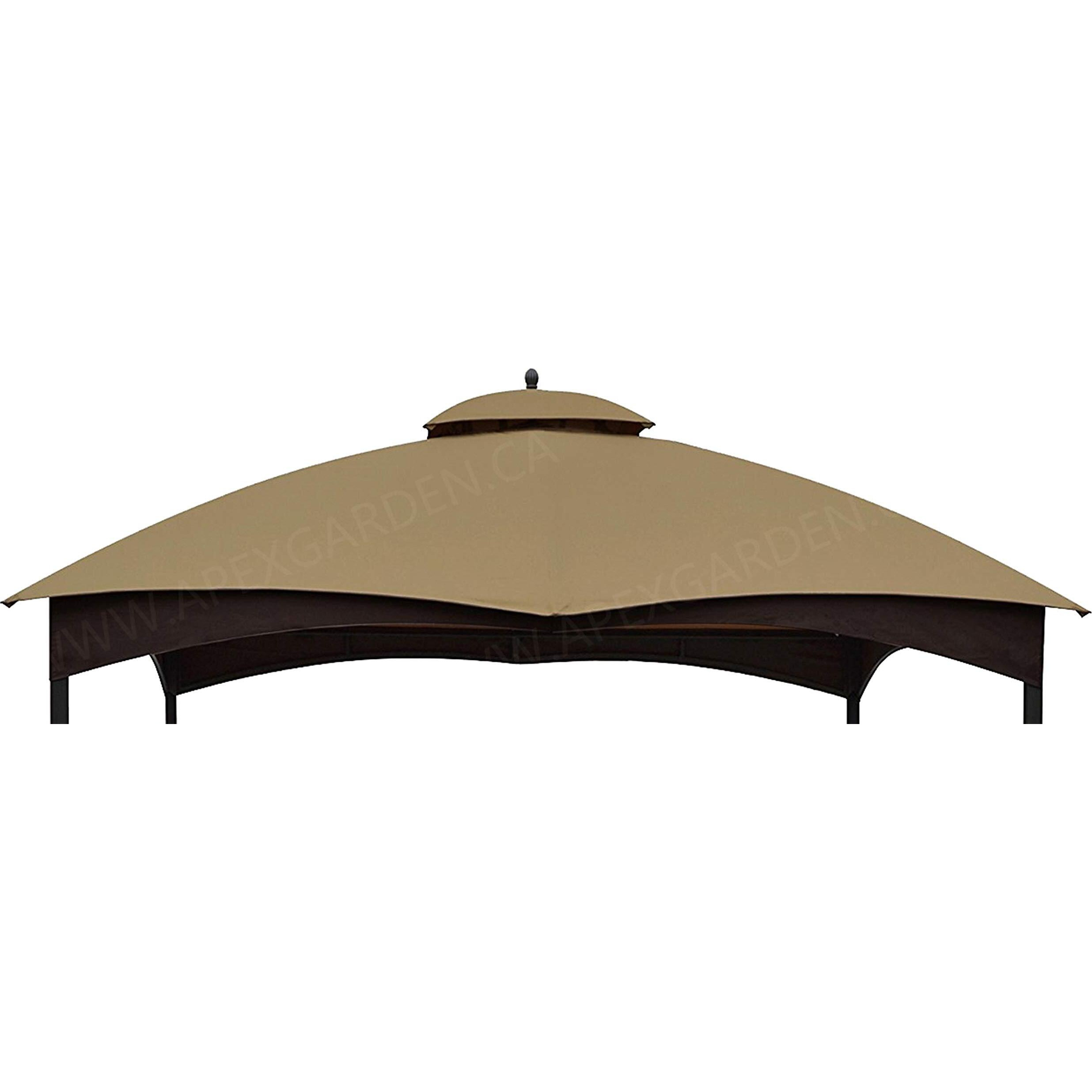 Apex Garden Replacement Canopy Top For Allen + Roth 10-Ft X 12-Ft Gazebo  Tpgaz17-002 (Color Brown)