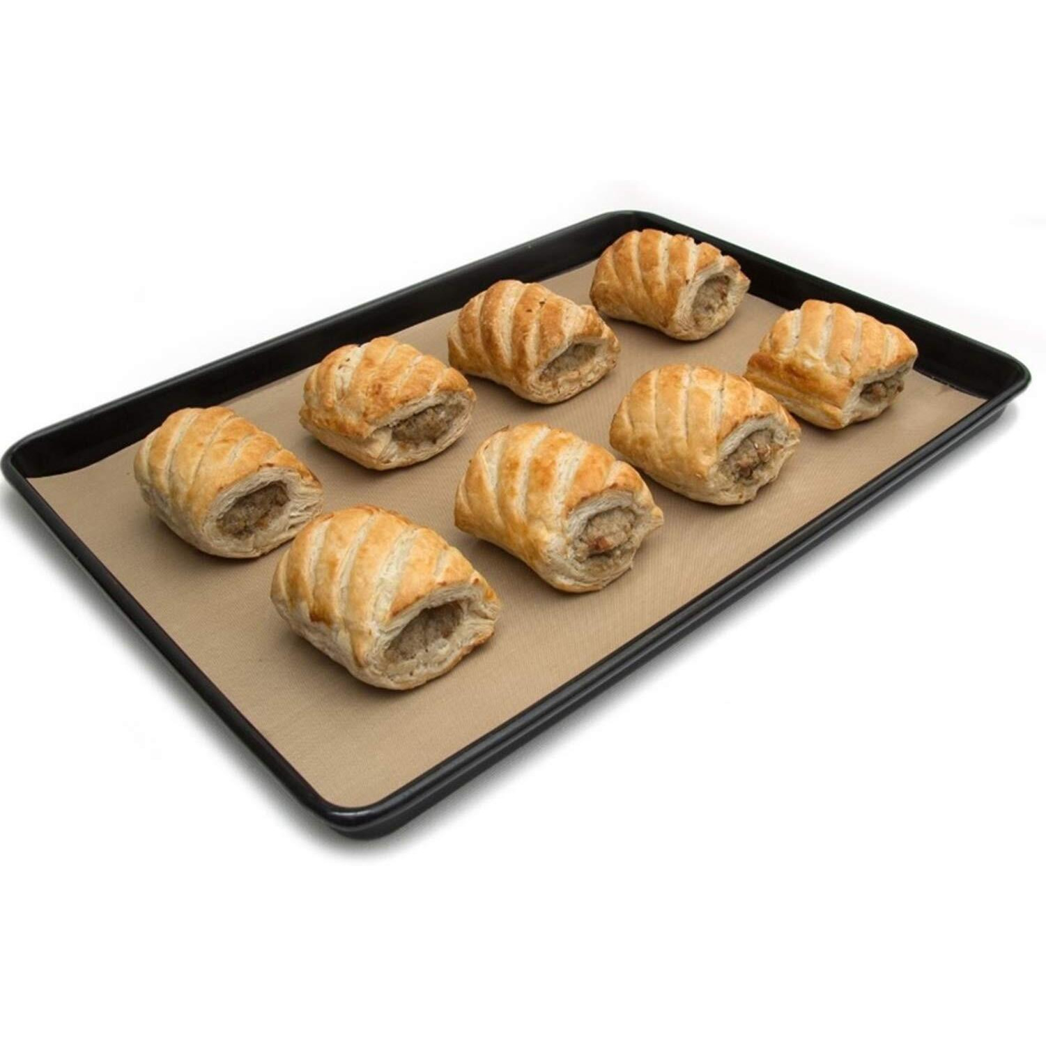 Non-Stick Reusable Oven Liners For The Bottom Of Gas, Electric & Microwave Ovens-Works As Baking Mat & Grill Mat-Set Of 4