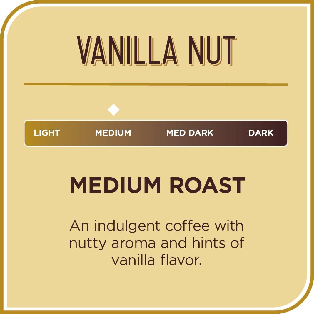 Don Francisco's Premium Vanilla Nut Ground Flavored Coffee Rich, Aromatic 100% Arabica Beans - Family Crafted For A Delightful Morning Brew (3 X 12 Oz Cans)