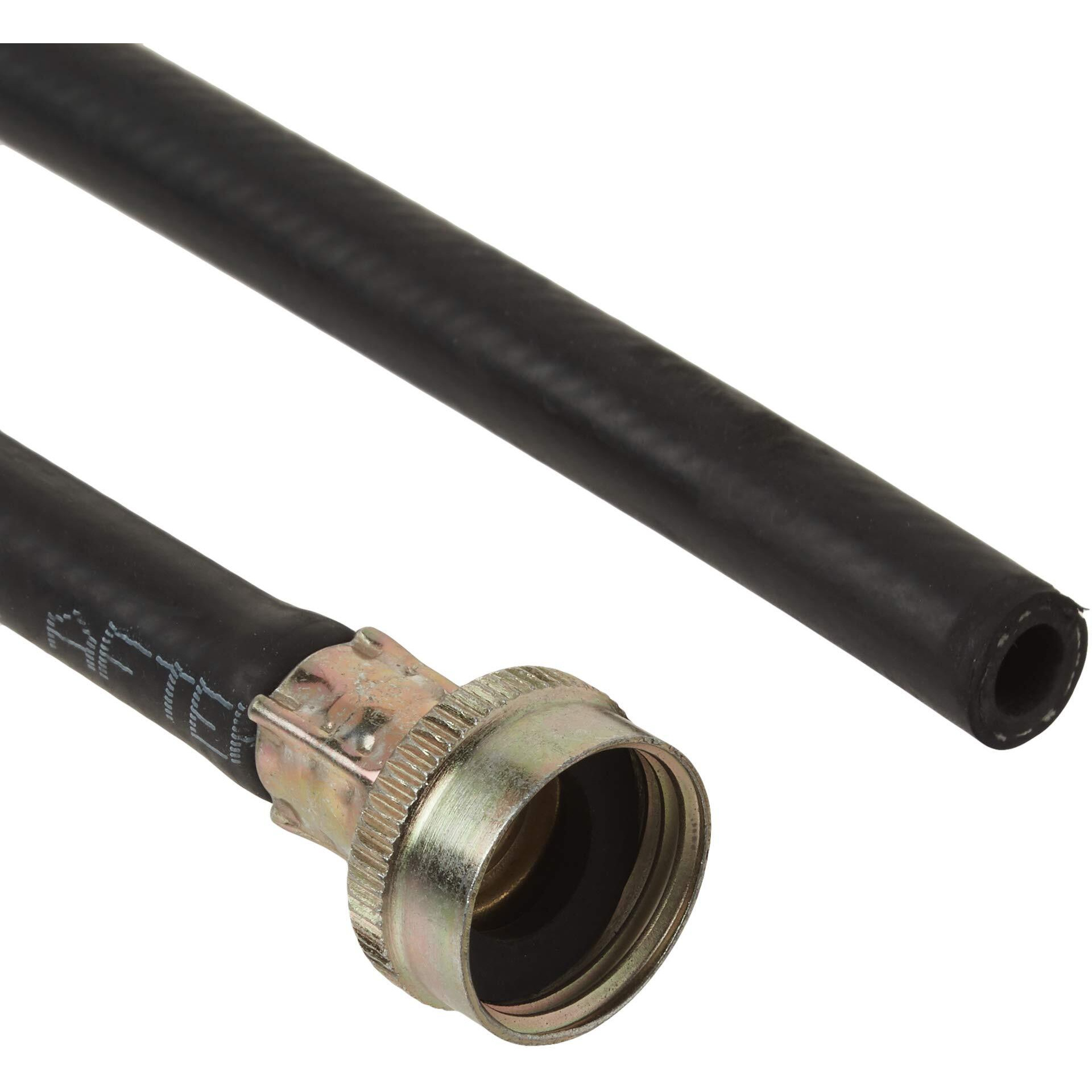 Eastman 12 Feet Rubber Utility Flex Hose, 3/4 Inch Fht X 3/8 Inch Open Connection, Dehumidifier, Black, 60309