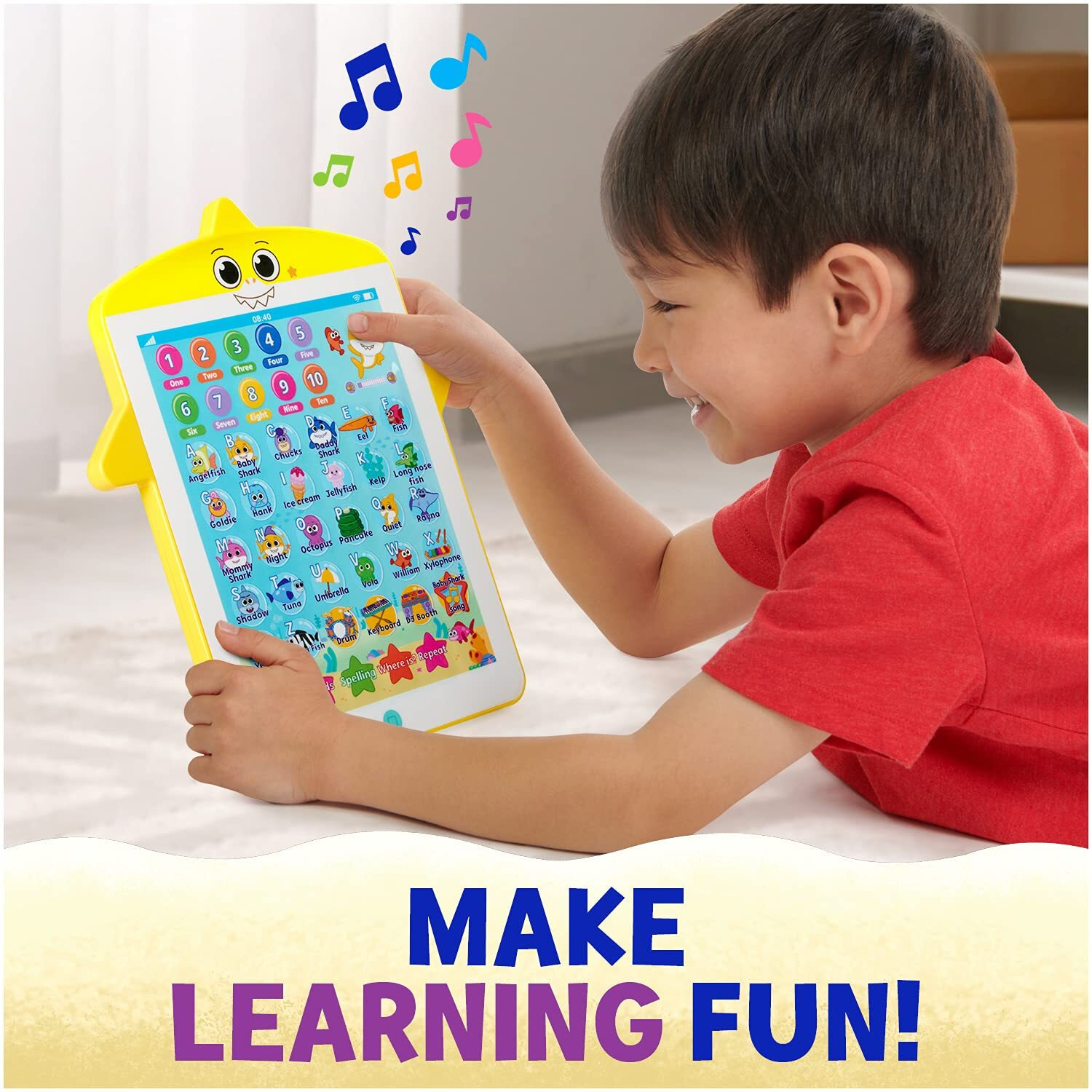 Wowwee Baby Shark's Big Show Kids Tablet - Interactive Educational Toys - Toddler Tablet Makes Learning Fun (Full Size), Multicolor