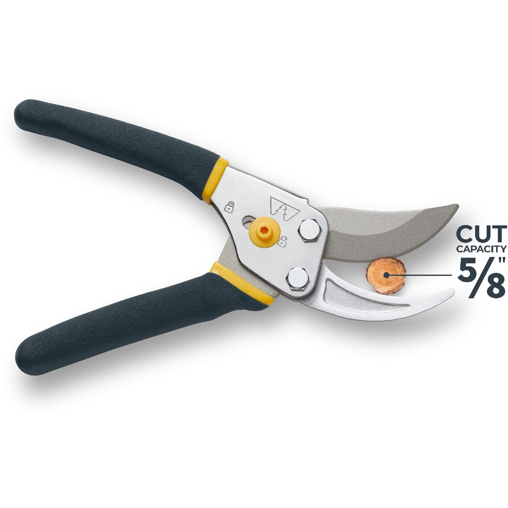 Woodland Tools Co. Regular-Duty Pruning Shears - Durable Garden Clippers With Sharp Cutting Blades And Secure Grip For Plants, Shrubs, And Flowers