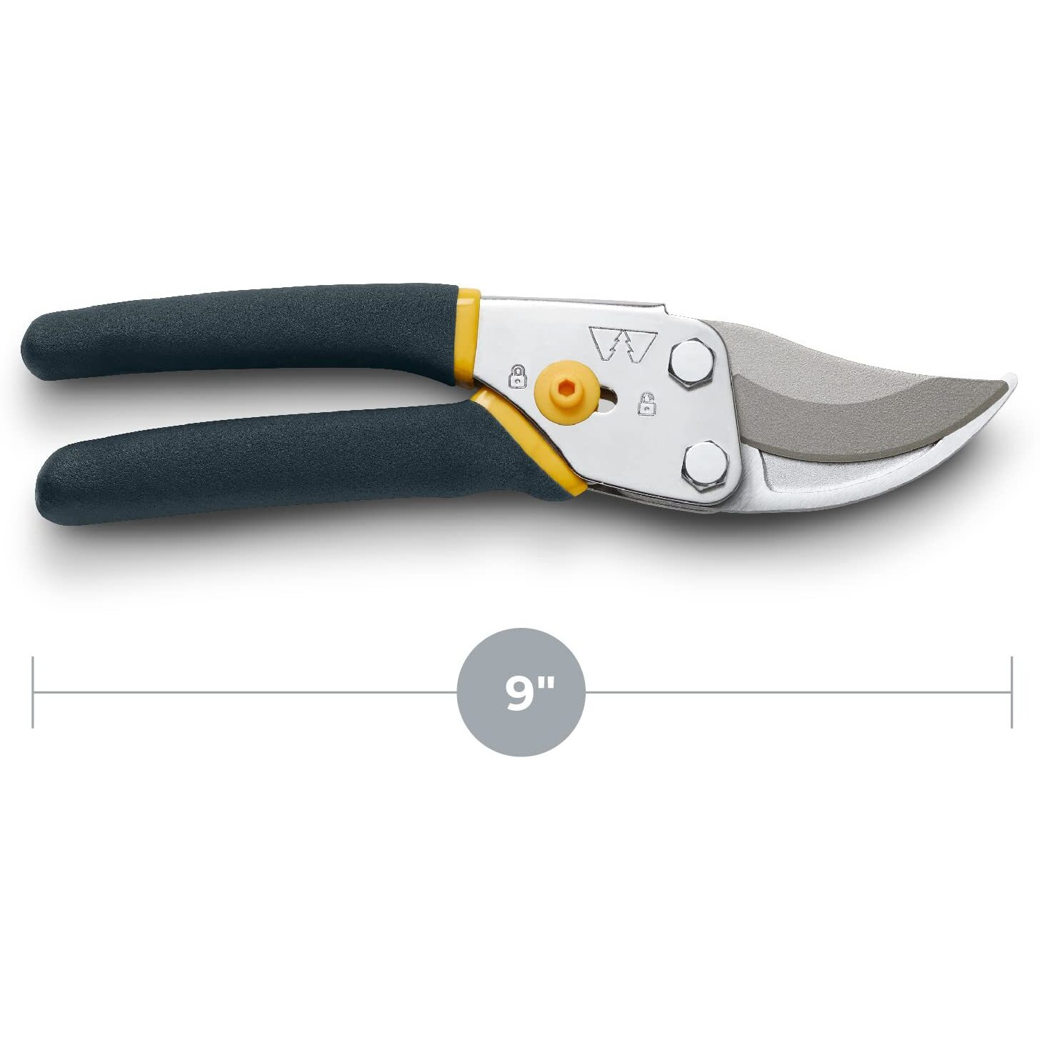 Woodland Tools Co. Regular-Duty Pruning Shears - Durable Garden Clippers With Sharp Cutting Blades And Secure Grip For Plants, Shrubs, And Flowers