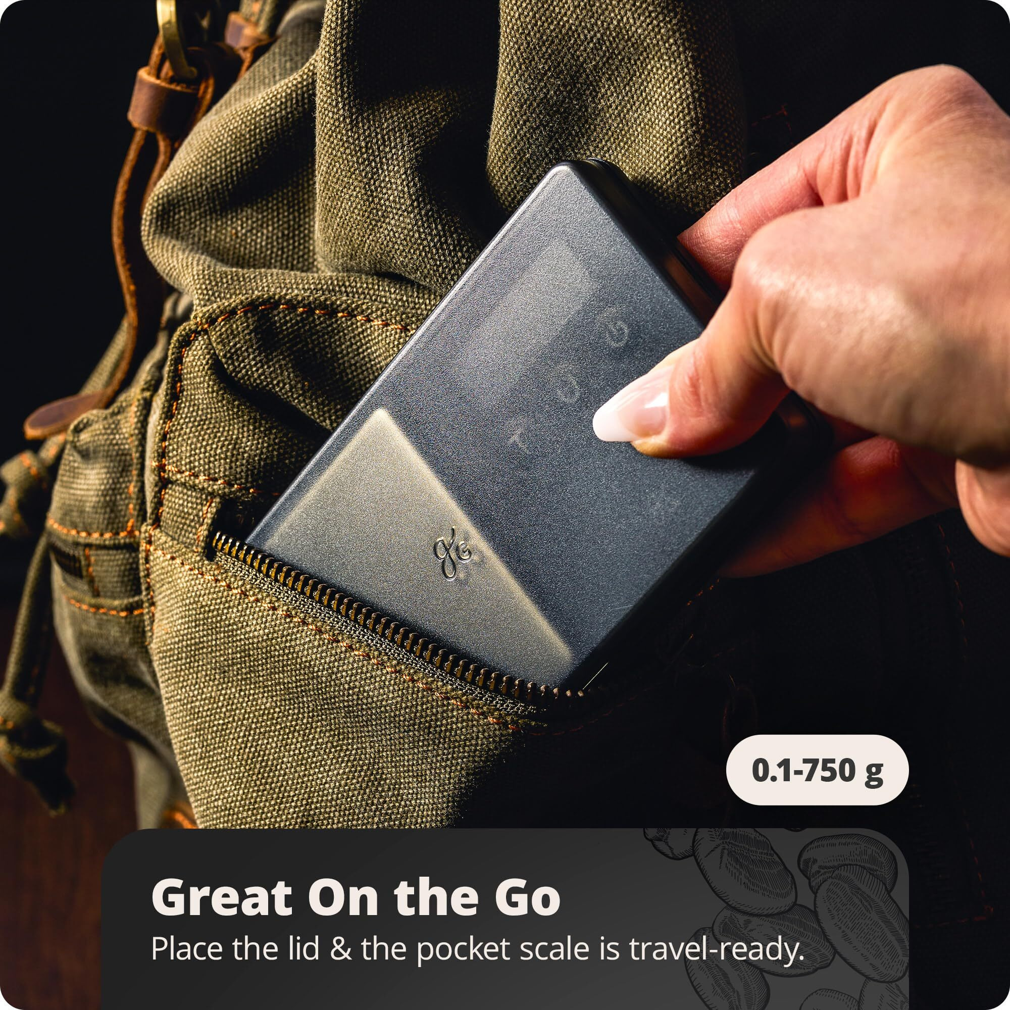 Greater Goods Digital Espresso And Coffee Scale - 750 X 0.1G, Mini Scale With 6 Units Of Measurement