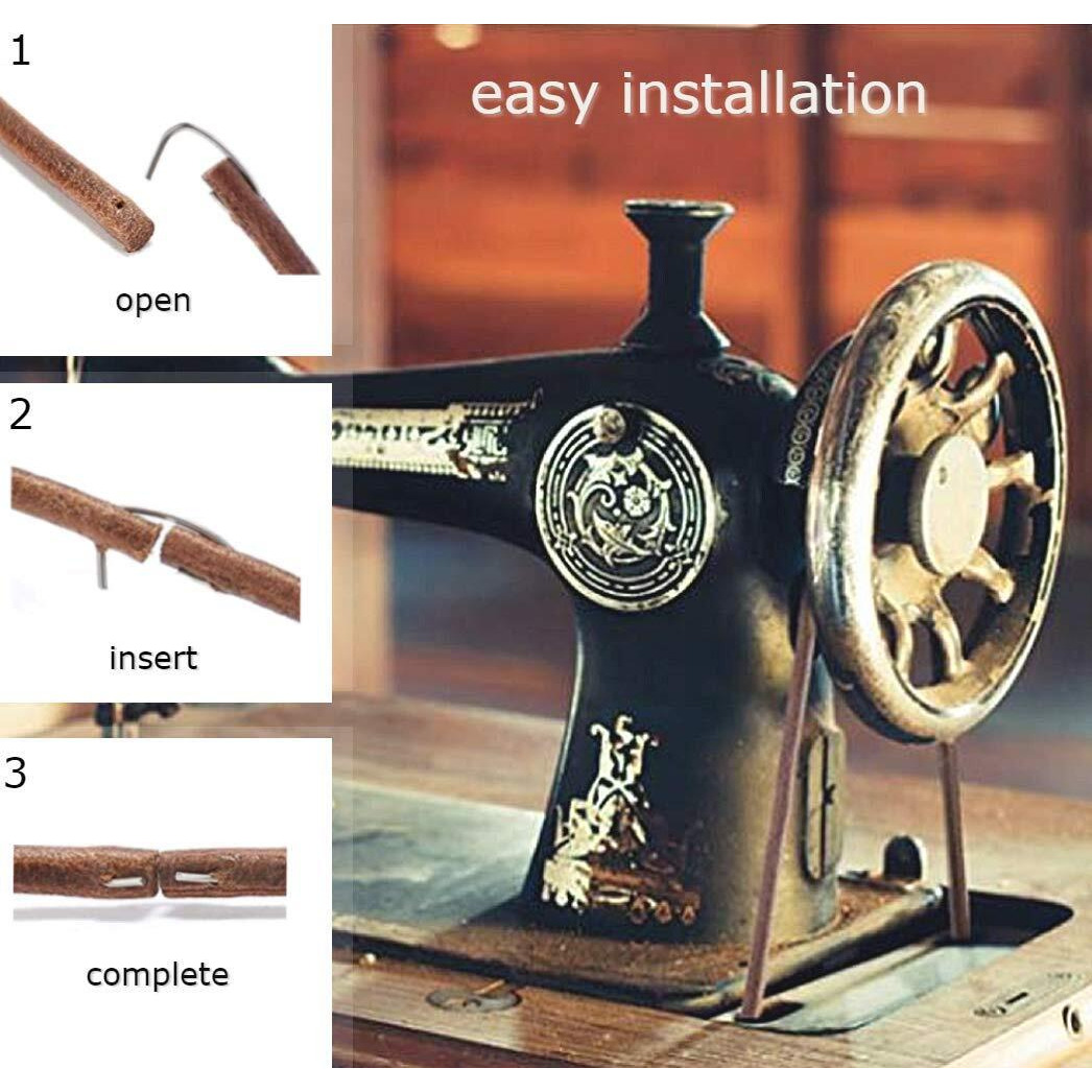 Sewing Machine Belt Real Cow Leather Belt 71"" 3/16"" The Best Sewing Machine Belt Treadle Parts With Hook For Singer/Jones Sewing Machine By Sewtco