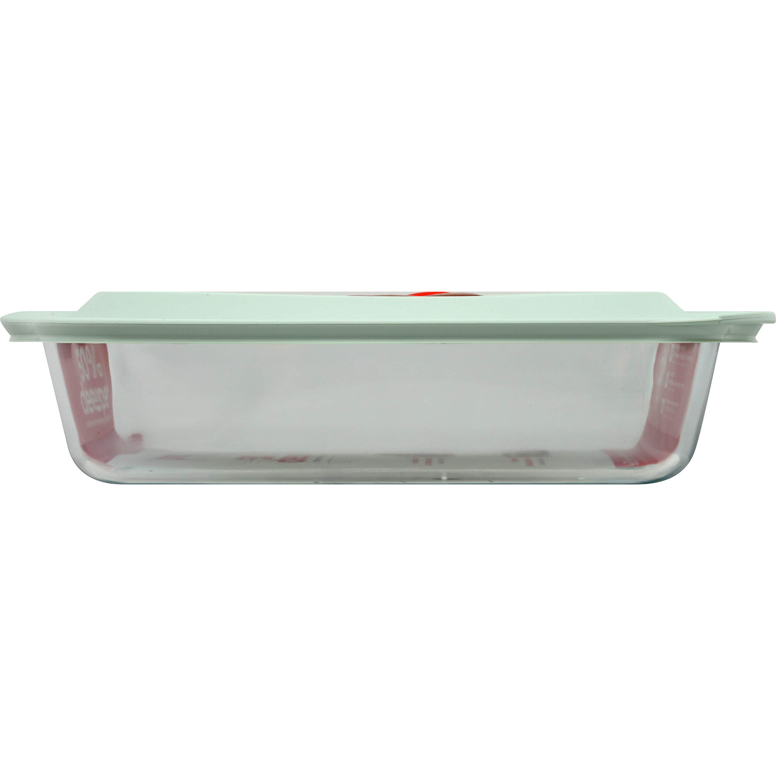 Pyrex Coringware-Pyrex Deep 9"&quotX13"&quotBkr W/Lid, Plain