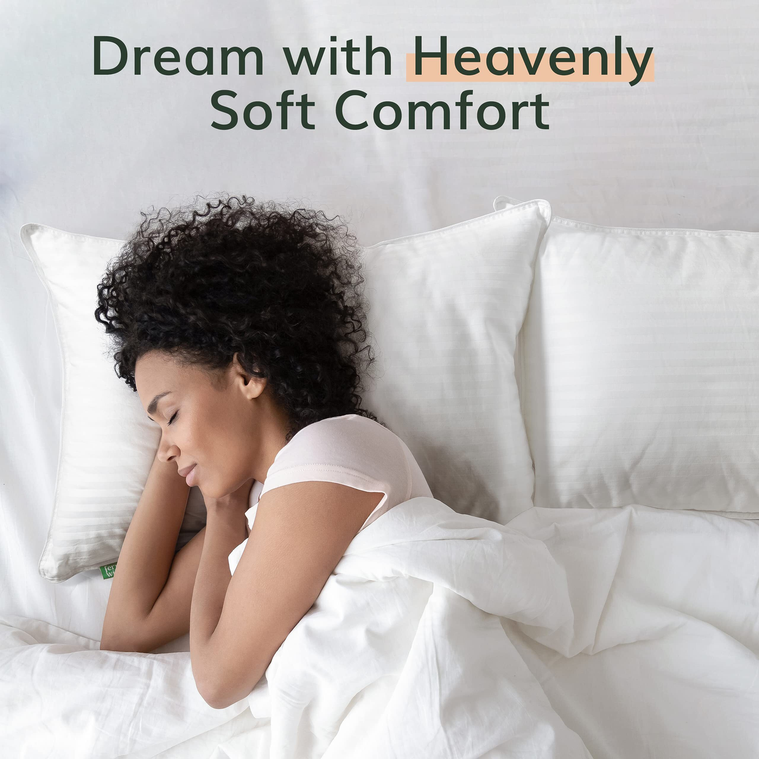 Premium Queen Size Bed Pillows - Set Of 2, 20"&quotX28"", Cooling Hotel Quality, Down Alternative Fill, Medium Firm Support, Luxury Softness For Side, Back, And Stomach Sleepers