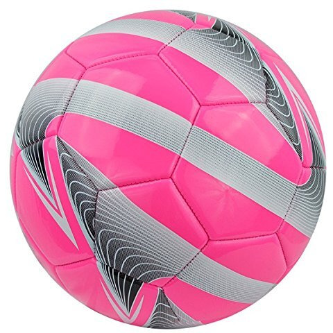 Vizari Soccer Ball For Kids & Youth - Durable Synthetic Leather & Thread-Wound Rubber Bladder - Vibrant Eye-Catching Design Perfect For Outdoor Play & Football Trainings
