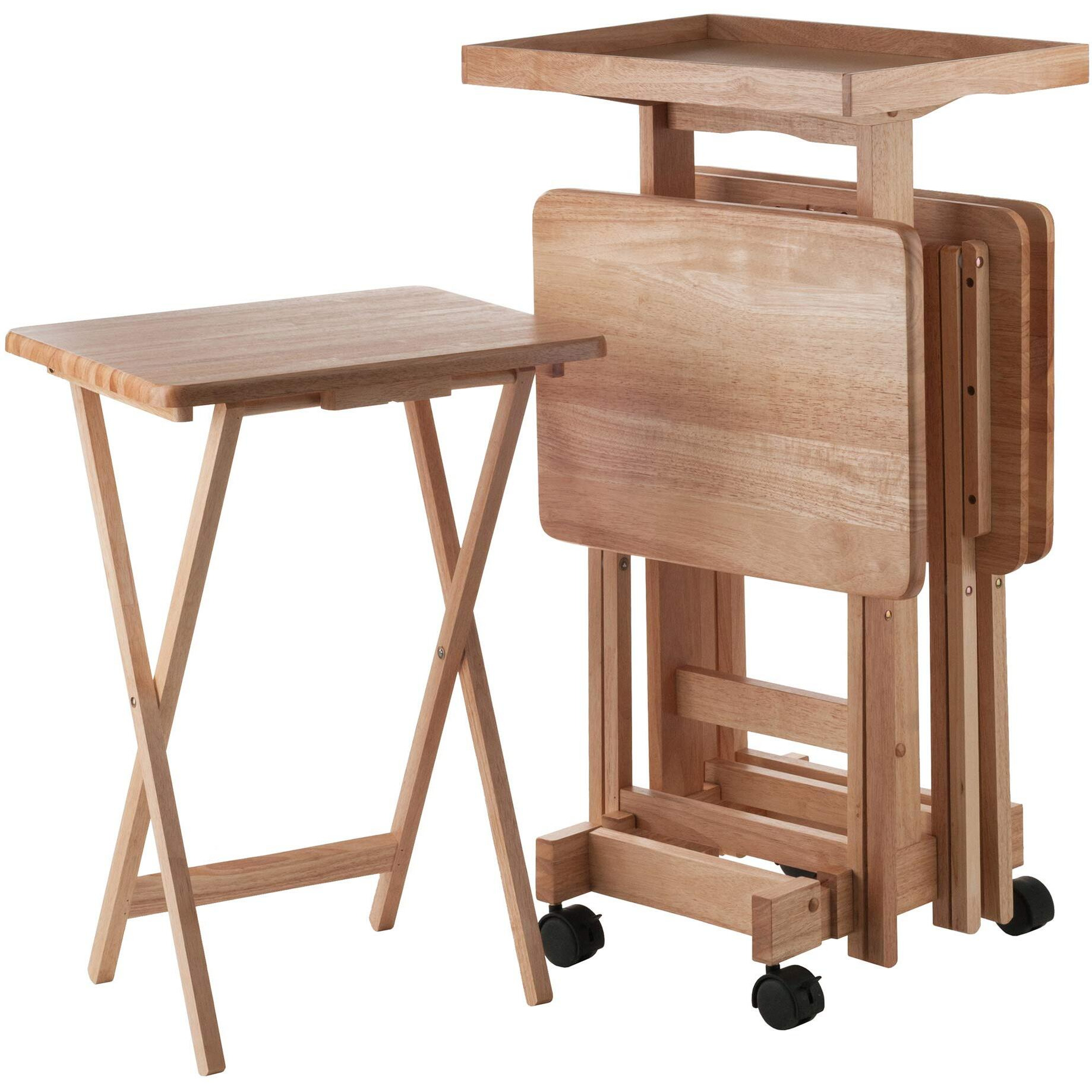 Winsome 6-Piece Snack Table, Natural (42820)
