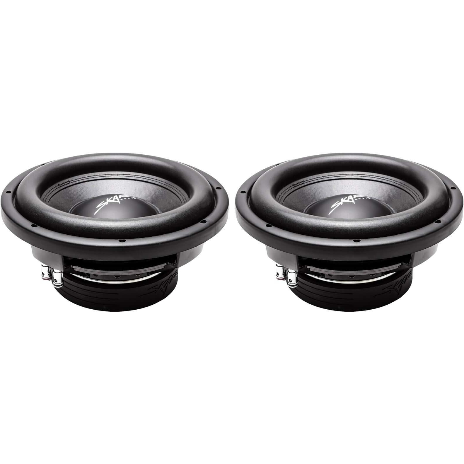 (2) Skar Audio Vd-10 D4 10"" 800W Max Power Dual 4 Ohm Shallow Mount Subwoofers, Pair Of 2