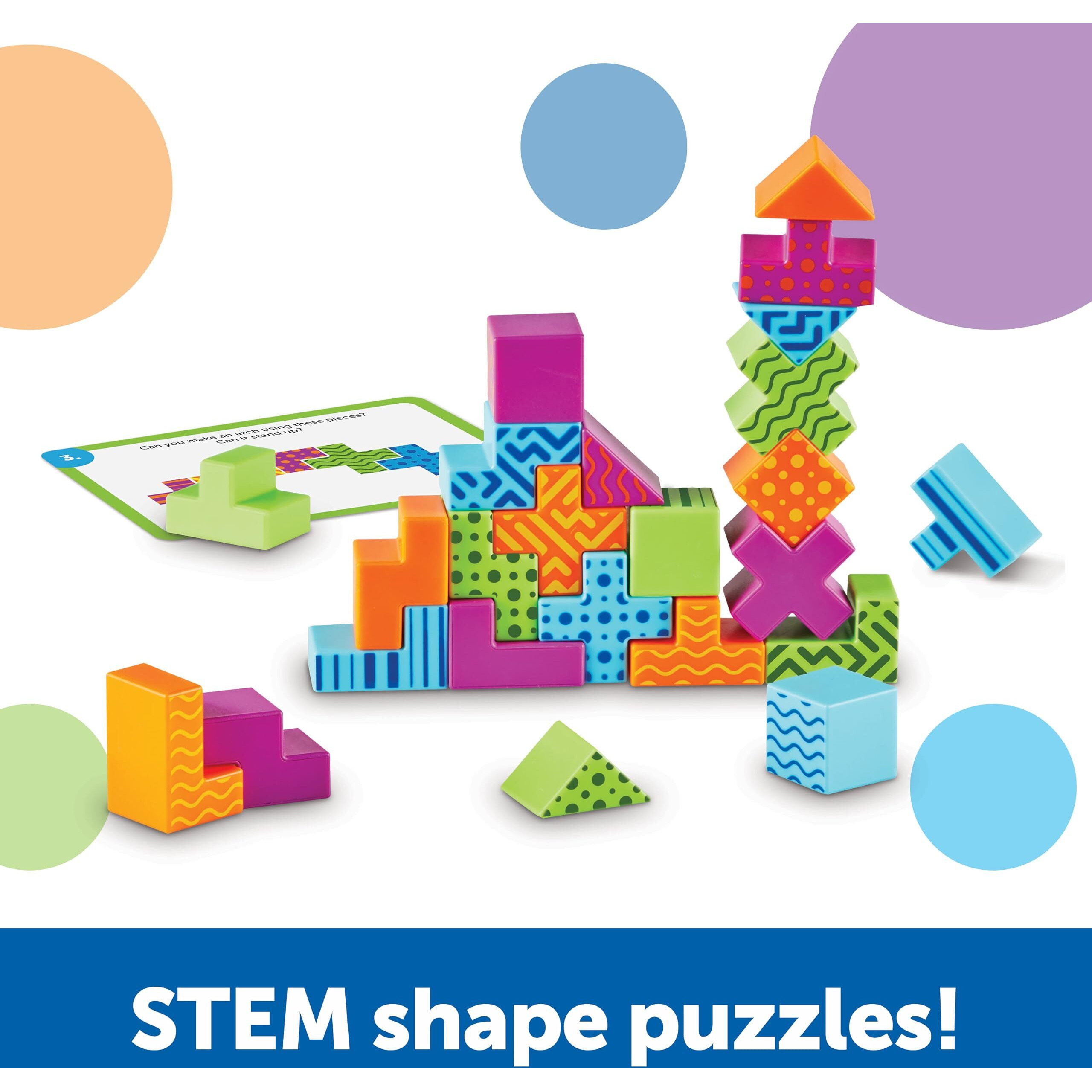 Learning Resources Stem Explorers Brainometry - 34 Pieces, Ages 5+ Stem Toys For Kids, Brain Teaser Toys And Games, Kindergarten Games,Back To School