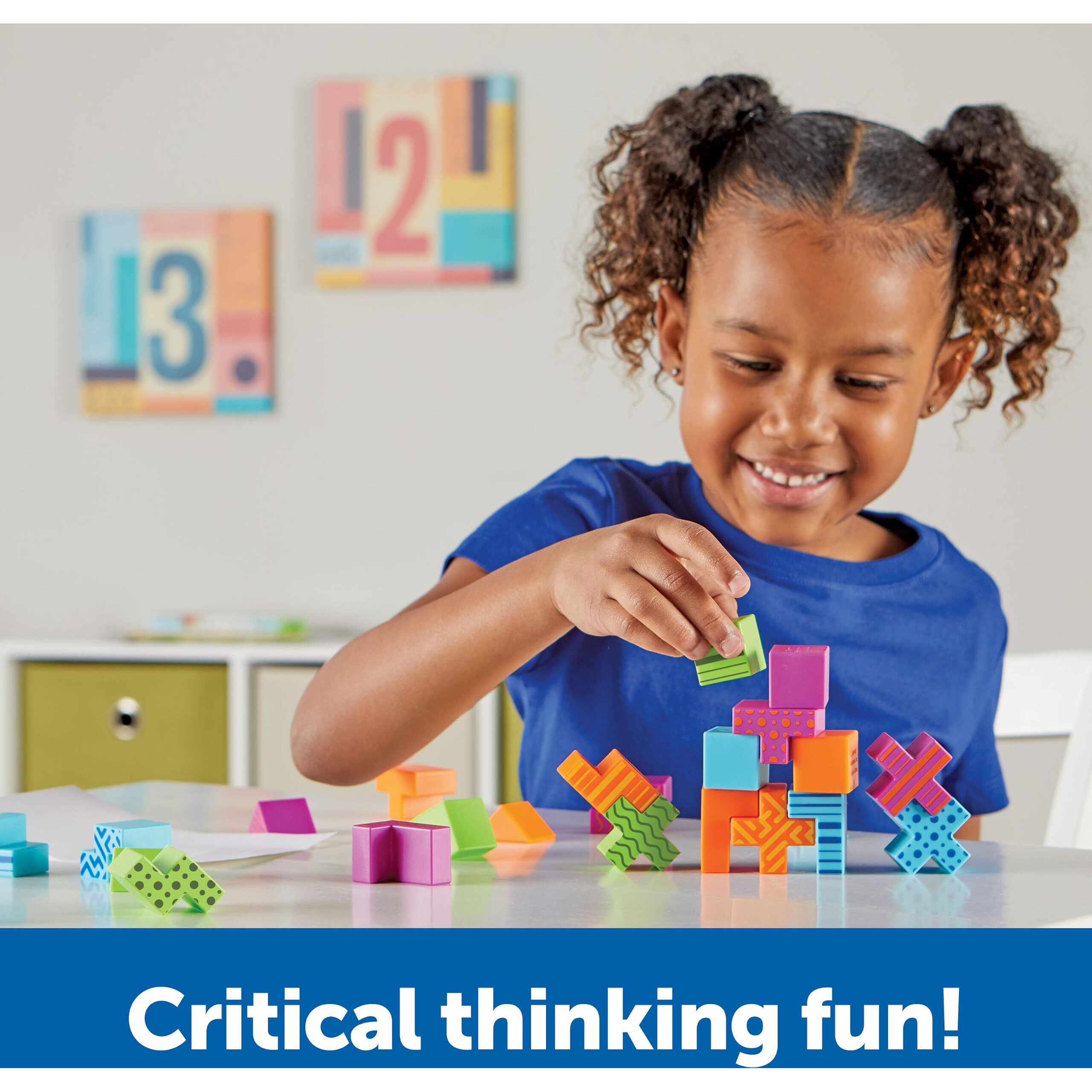 Learning Resources Stem Explorers Brainometry - 34 Pieces, Ages 5+ Stem Toys For Kids, Brain Teaser Toys And Games, Kindergarten Games,Back To School