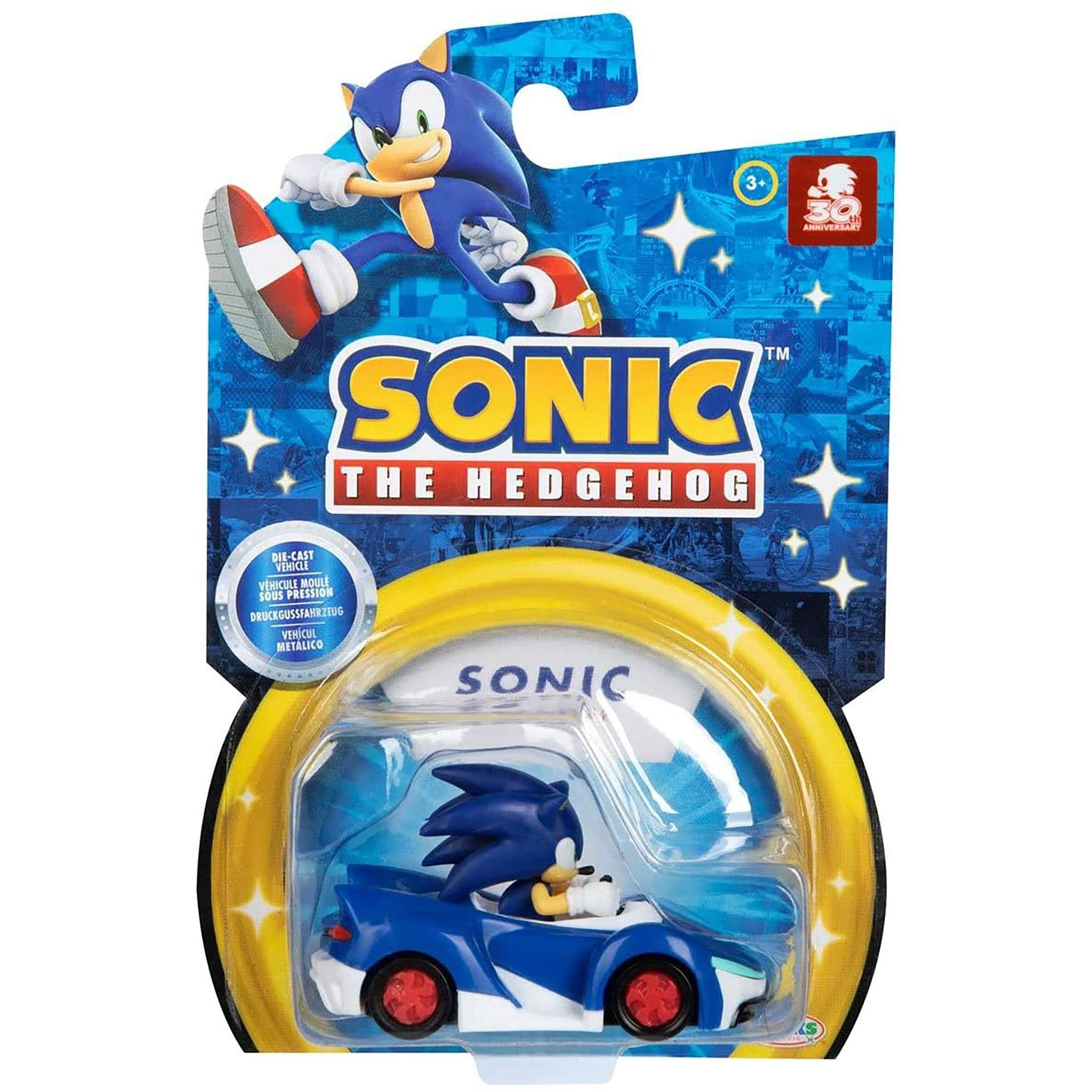 Sonic The Hedgehog 2.5"" - Cart Racer Sonic (Speed Star)