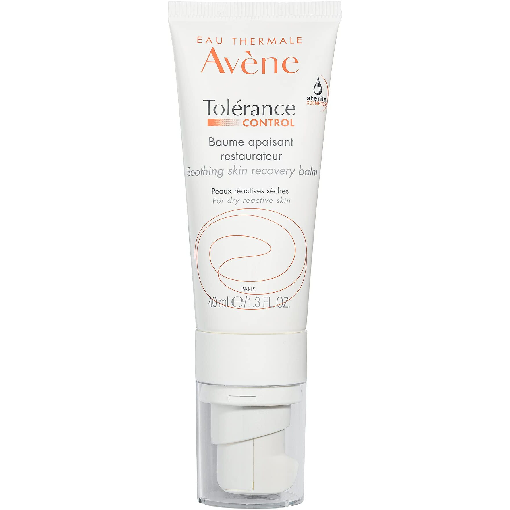 Avene Tolerance Control Soothing Skin Recovery Balm, For Hypersensitive,Dry Skin, Tube With Sterile Pump, 1.3 Fl Oz