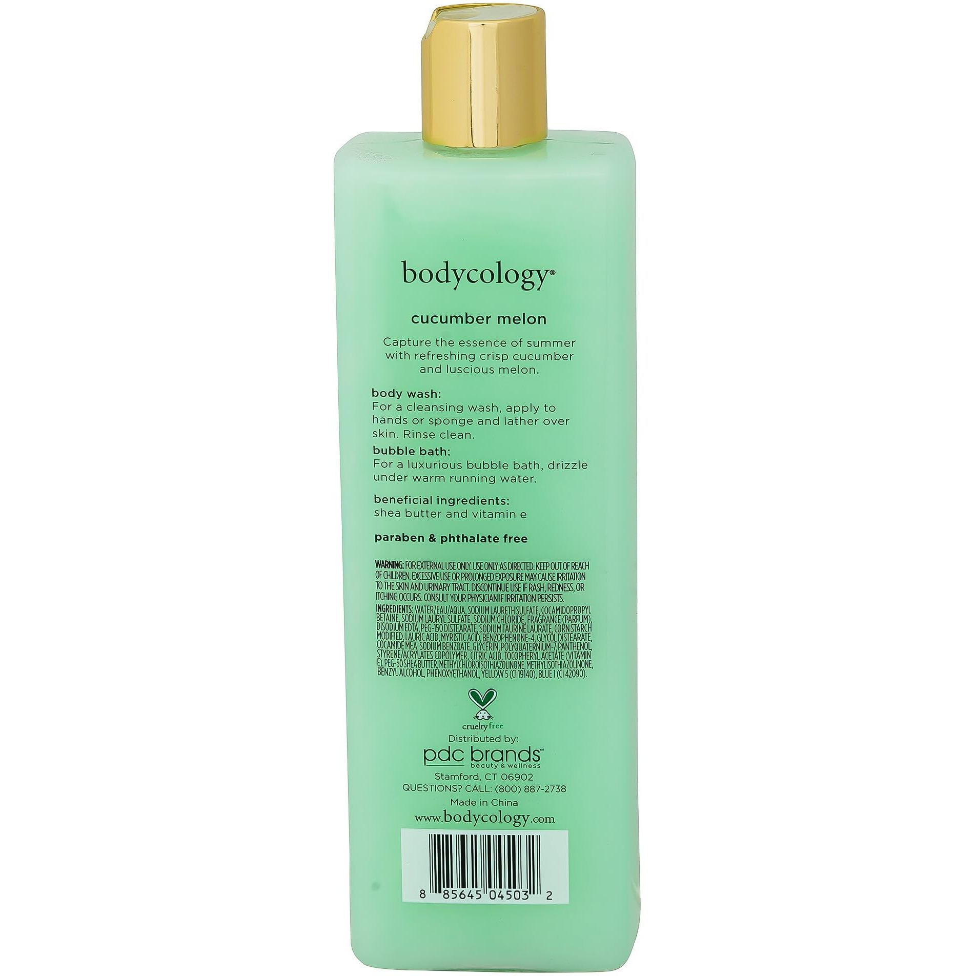 Bodycology Cucumber Melon Body Wash Women 16 Oz