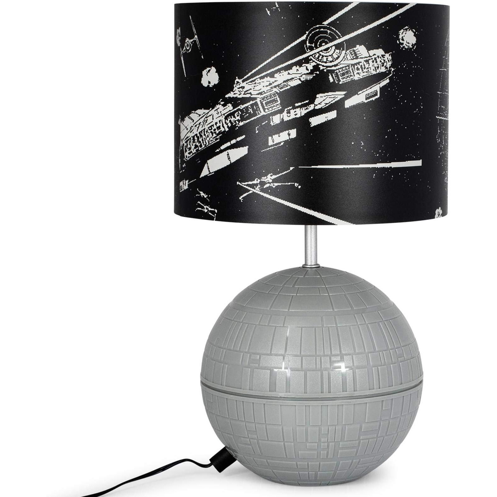 Robe Factory Star Wars Death Star 3D Touch Lamp | Led Desk Lamp With Printed Death Star Lamp Shade | Usb Lamp | 14 Inches