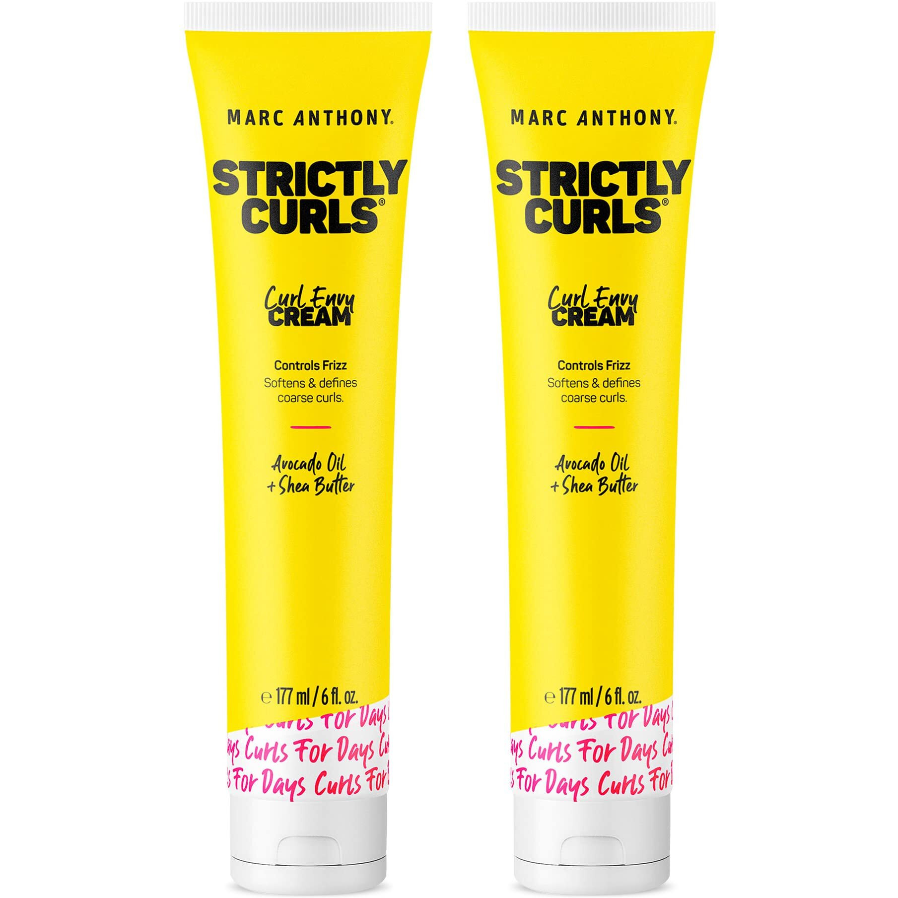 Marc Anthony Curl Cream With Shea Butter & Oils Defines & Softens Curly & Wavy Hair, Set Of 2