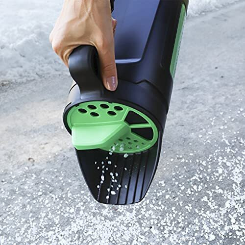 Hand Spreader Shaker For Seed, Salt, De-Icer, Ice Melt, Earth Food And Fertilizer - Multiple Opening Sizes For Any Need - Up To 80 Oz