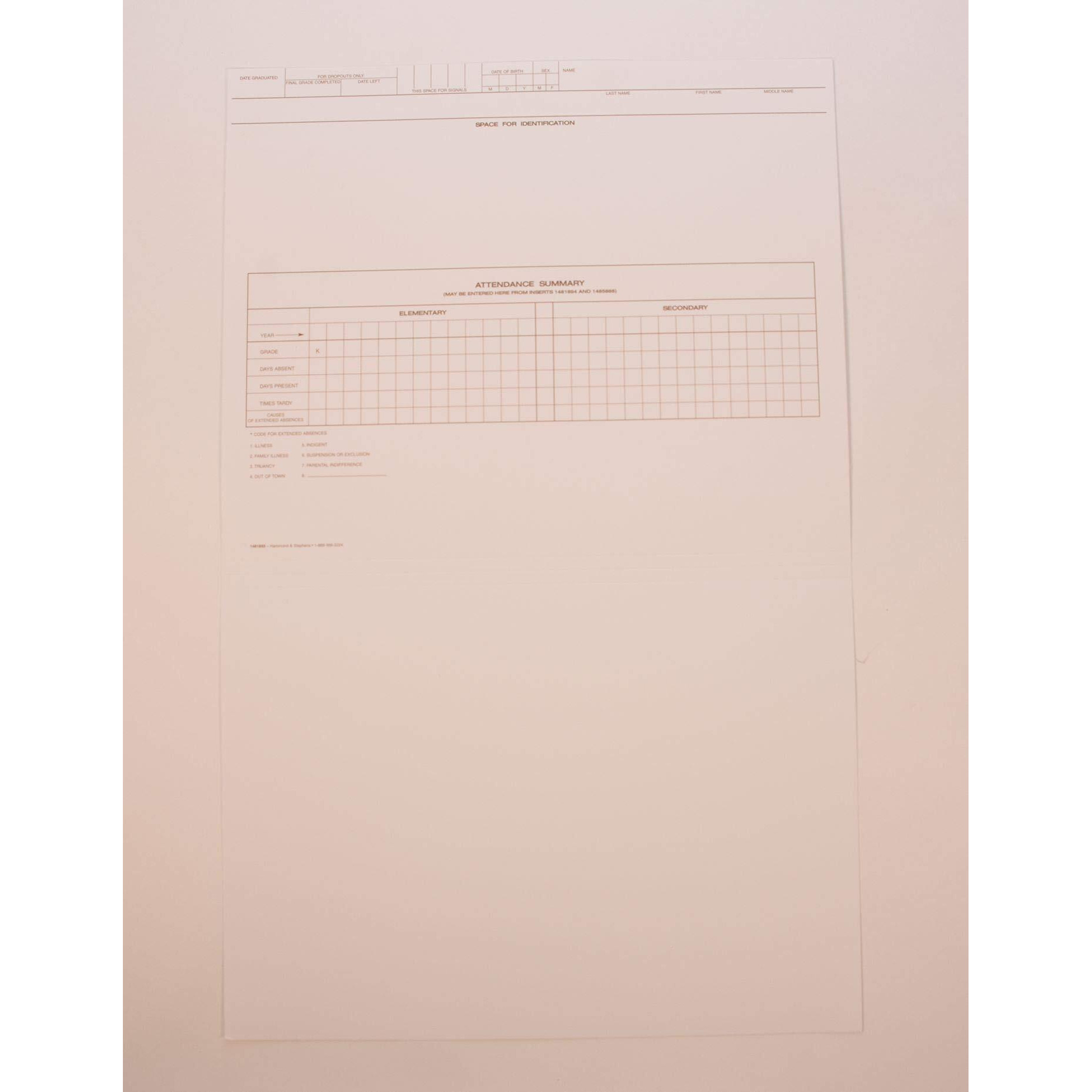 Hammond & Stephens Cumulative Record Folder - Grades K - 12, 18-5/8 L X 11-7/8 W In, 1/2 In Expansion, Pack Of 25