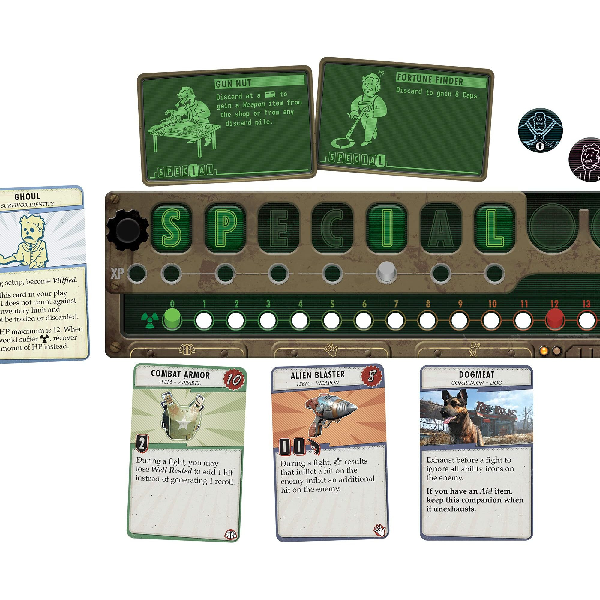 Fallout The Board Game (Base) | Strategy | Apocalyptic Adventure Game For Adults And Teens | Ages 14 And Up | 1 To 4 Players | Average Playtime 2-3 Hours | Made By Fantasy Flight Games