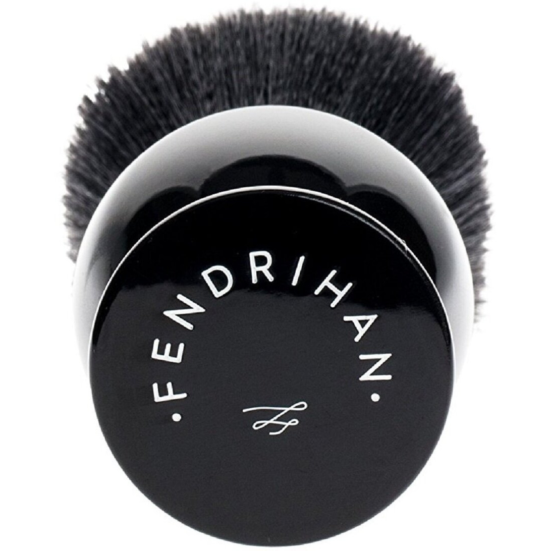 Fendrihan Black And White Synthetic Shaving Brush With Resin Handle For Personal And Professional Shaving (Knot 24 Mm)