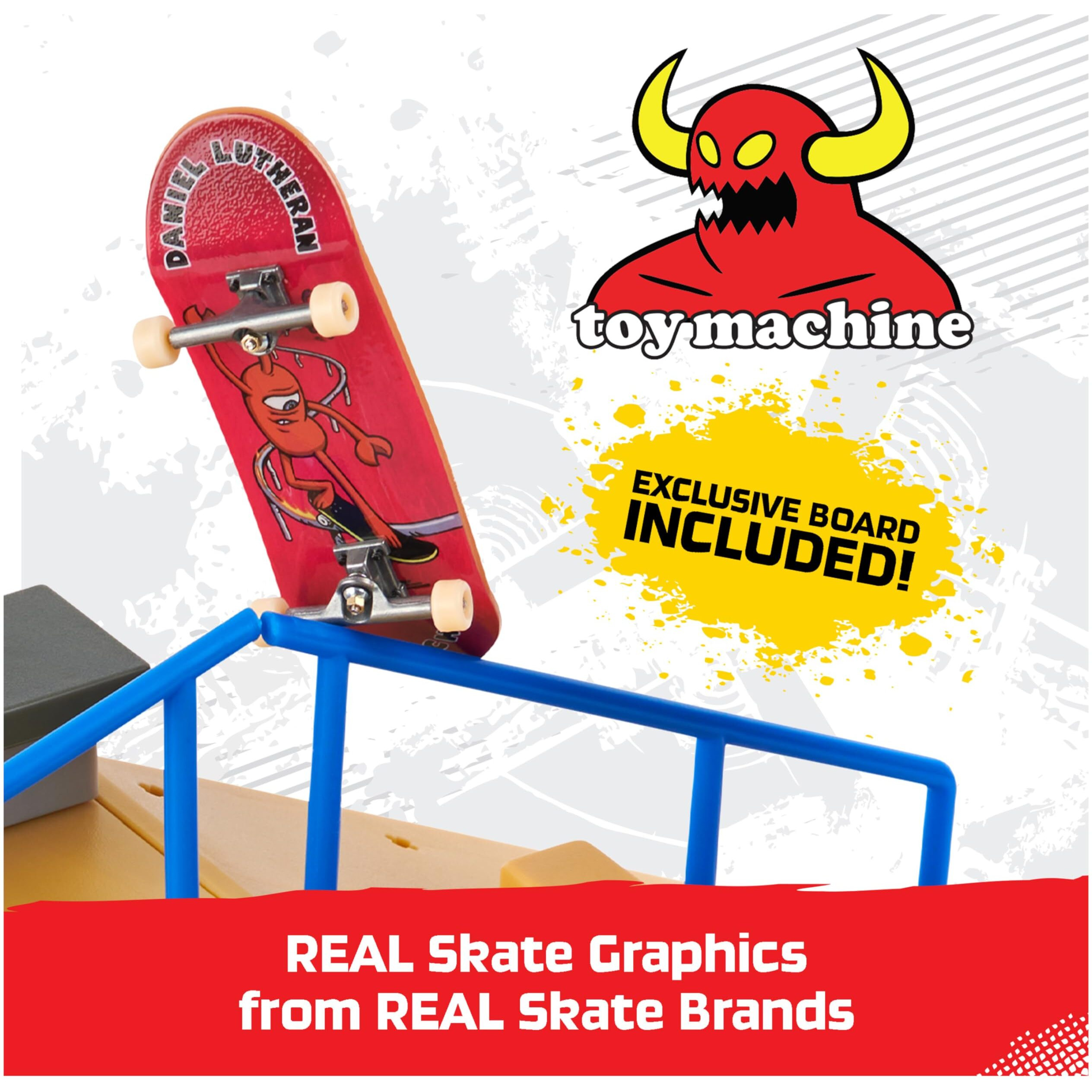 Tech Deck, Jump N Grind X-Connect Park Creator, Customizable And Buildable Ramp Set With Exclusive Fingerboard, Kids Toy For Ages 6 And Up