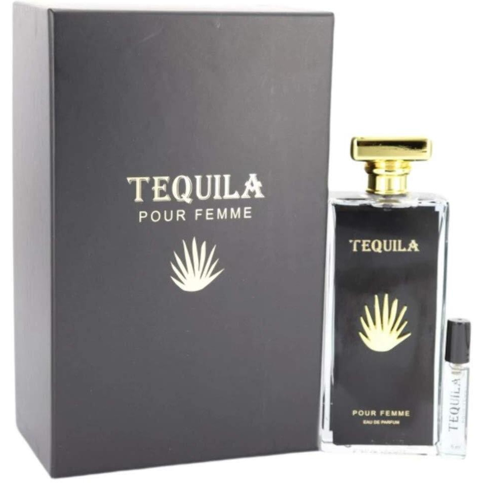 Tequila Perfumes Pour Femme Noir For Women 2 Piece Gift Set (3.3 Ounce Eau De Parfum Spray + 0.17 Ounce Eau De Parfum Vial Spray)
