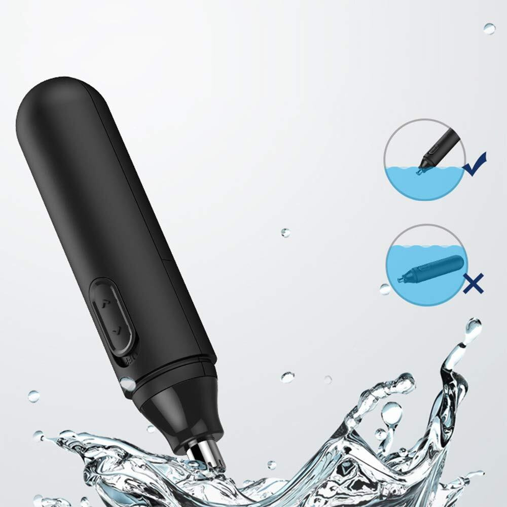 Dr.Pedi Nose Hair Trimmer For Men And Women, Clipper And Ear Hair Trimmer With Water Resistant Nose Trimmer For Mens Nose Hair Trimmer, Black (01-0040)