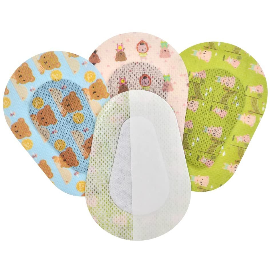 Kids Adhesive Eye Patches Cute Eye Pads With 3 Different Designs Disposable Eye Patch Pad For Amblyopia, Lazy Eye (60 Count)