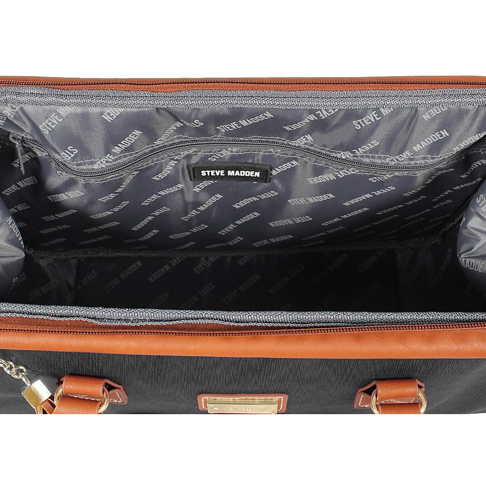 Steve Madden Global Wire Frame Satchel (Black)