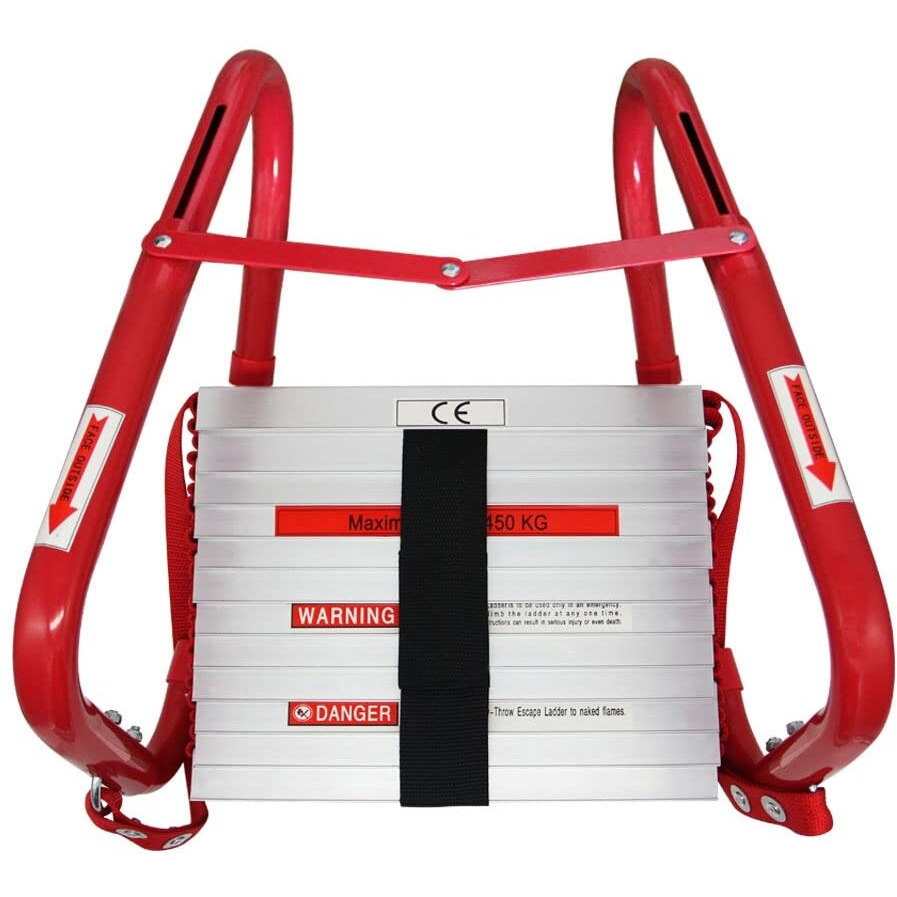 Hausse Retractable 2 Story Fire Escape Ladder, 13 Feet