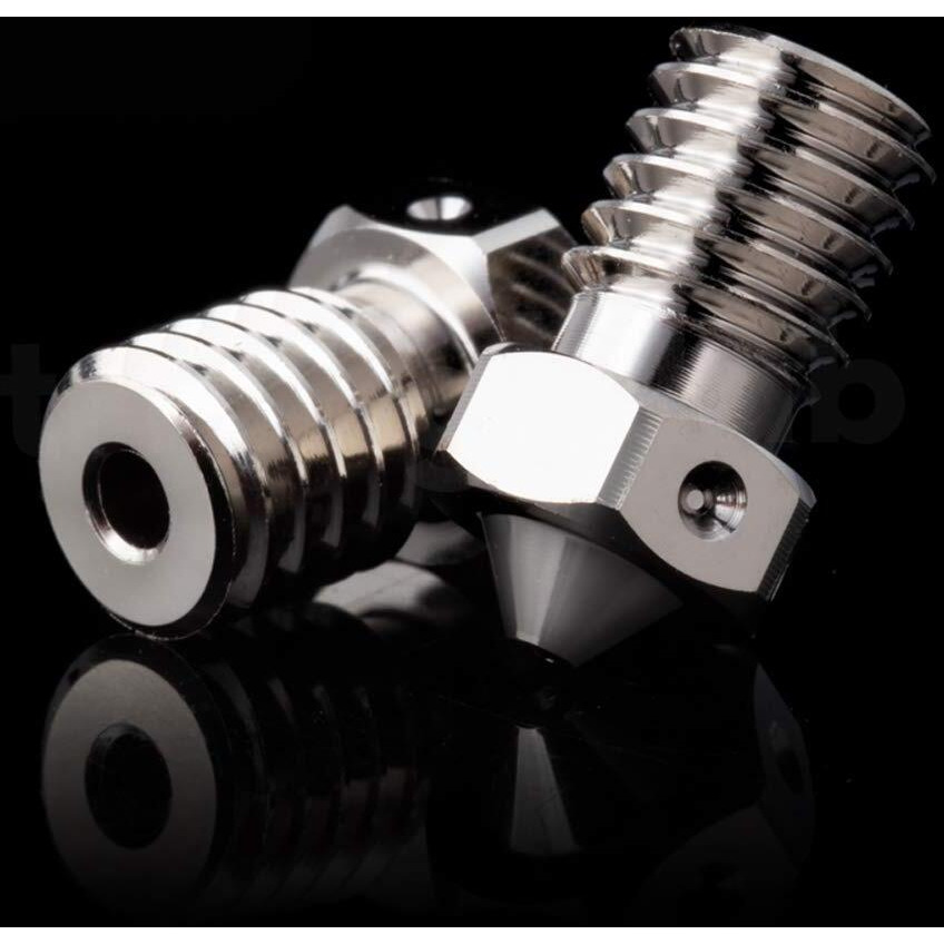 1Pc M6 Plated Copper Nozzle 0.4Mm Non-Stick High Temperature Compatible With V6 Hotend Anycubic Chiron Mega S/Zero 2.0 / Prusa I3 Mk3S Prusa Mini Mini+ Blv Cube 3D Printer (0.4Mm)
