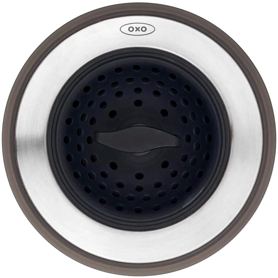Oxo Good Grips 2-In-1 Sink Strainer Stopper, Black