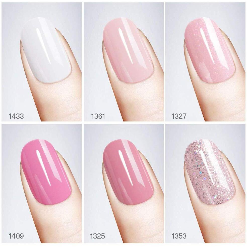 Gel Nail Polish Starter Kit - 6 Colors Gel Polish Set Base Top Coat, 36W Led Nail Dryer Lamp With Full Diy Gel Manicure Nail Tools By Vishine 8Ml C003