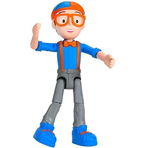 Blippi Talking Figure, 9-Inch Articulated Toy With 8 Sounds And Phrases, Poseable Figure Inspired By Popular Youtube Edutainer