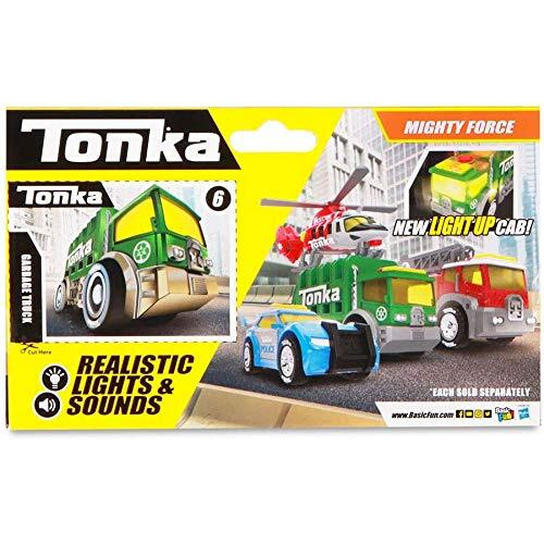 Tonka Mighty Force Lights & Sounds - Garbage Truck, Blue