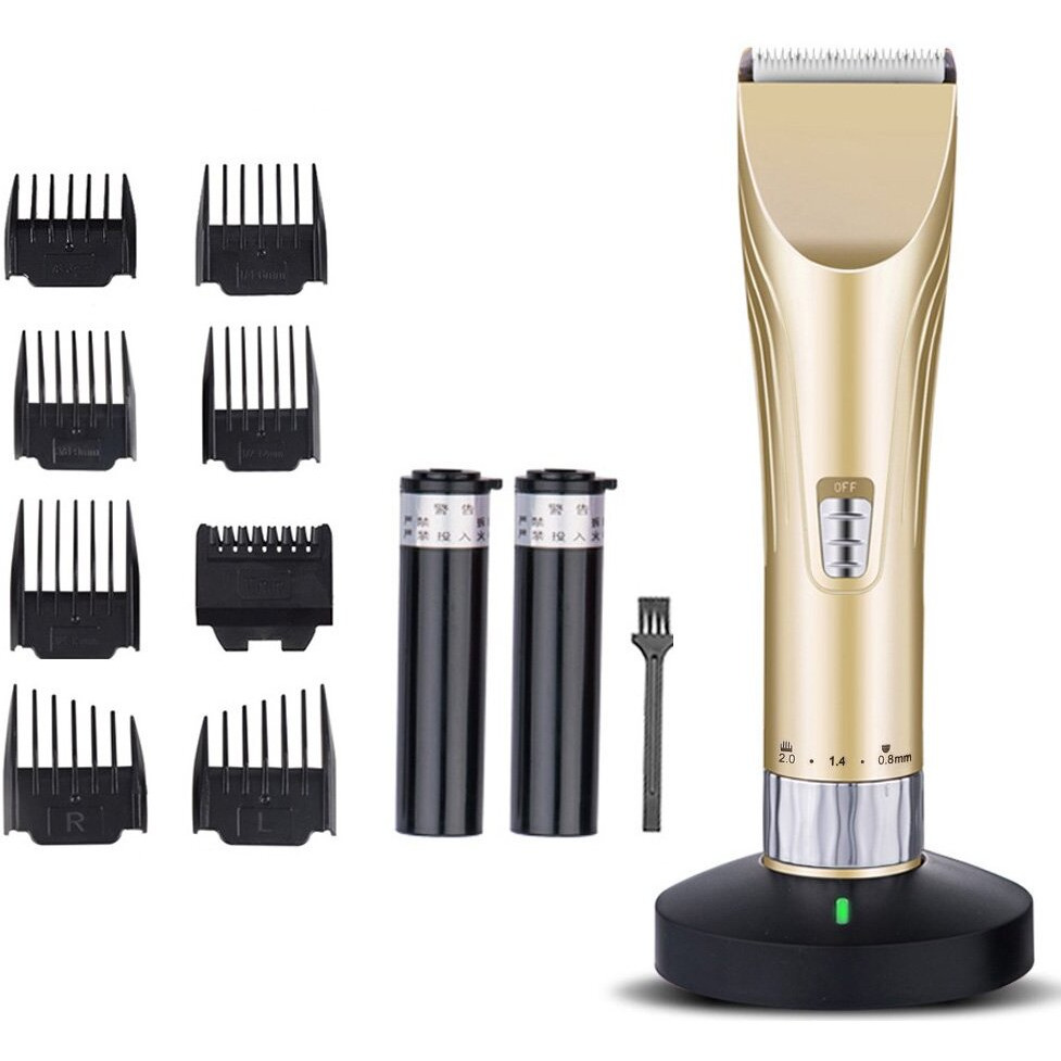 Topchances Mens Hair Clippers,Professional Cordless Mens Beard Trimmer Detail Trimmer Hair Clippers For Men Hair Cutting Kit Mens Grooming Kit With 8 Guide Combs