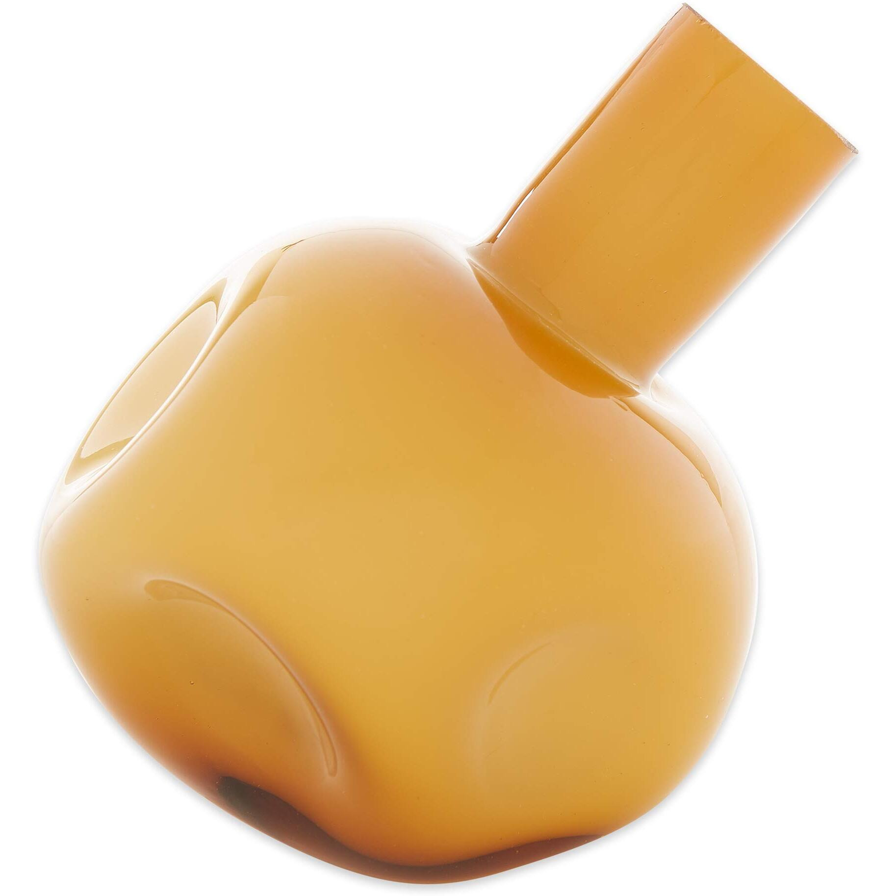Yellow Abstract Vase 5.25X6X6