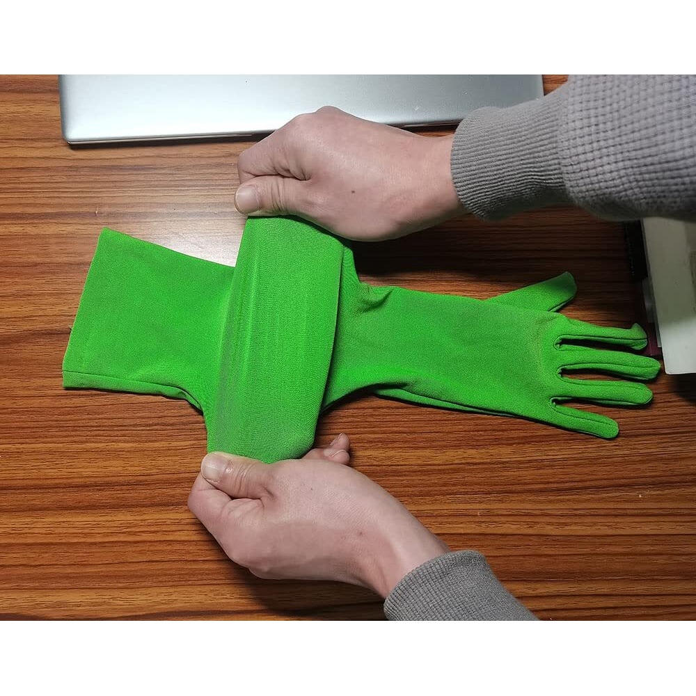 Jomocare Chromakey Gloves Green Chroma Key Glove Invisible Effects Background Chroma Keying Green Gloves For Green Screen Photography Photo Video (Tight, Green)