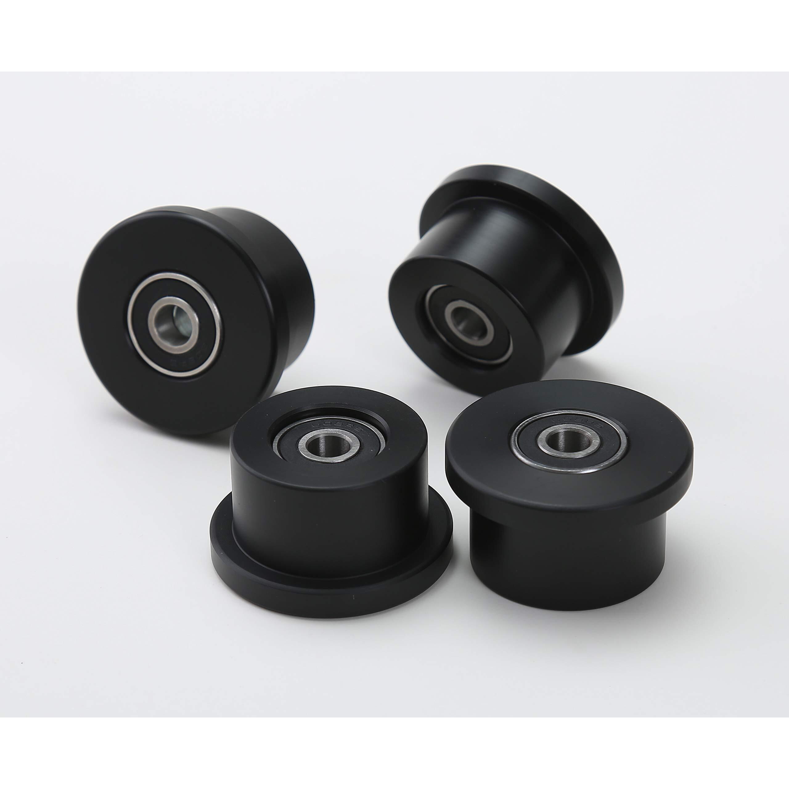 Total Gym Replacement Set Of 4 Wheels/Rollers For Models 1000, 1100, 1400, 1500, 1600, 1700, 1800, 1900, Achiever, Force, Gold, Max, Platinum, Platinum Plus, Pro, Supra, Supreme, Ultima, Ultra, Xli