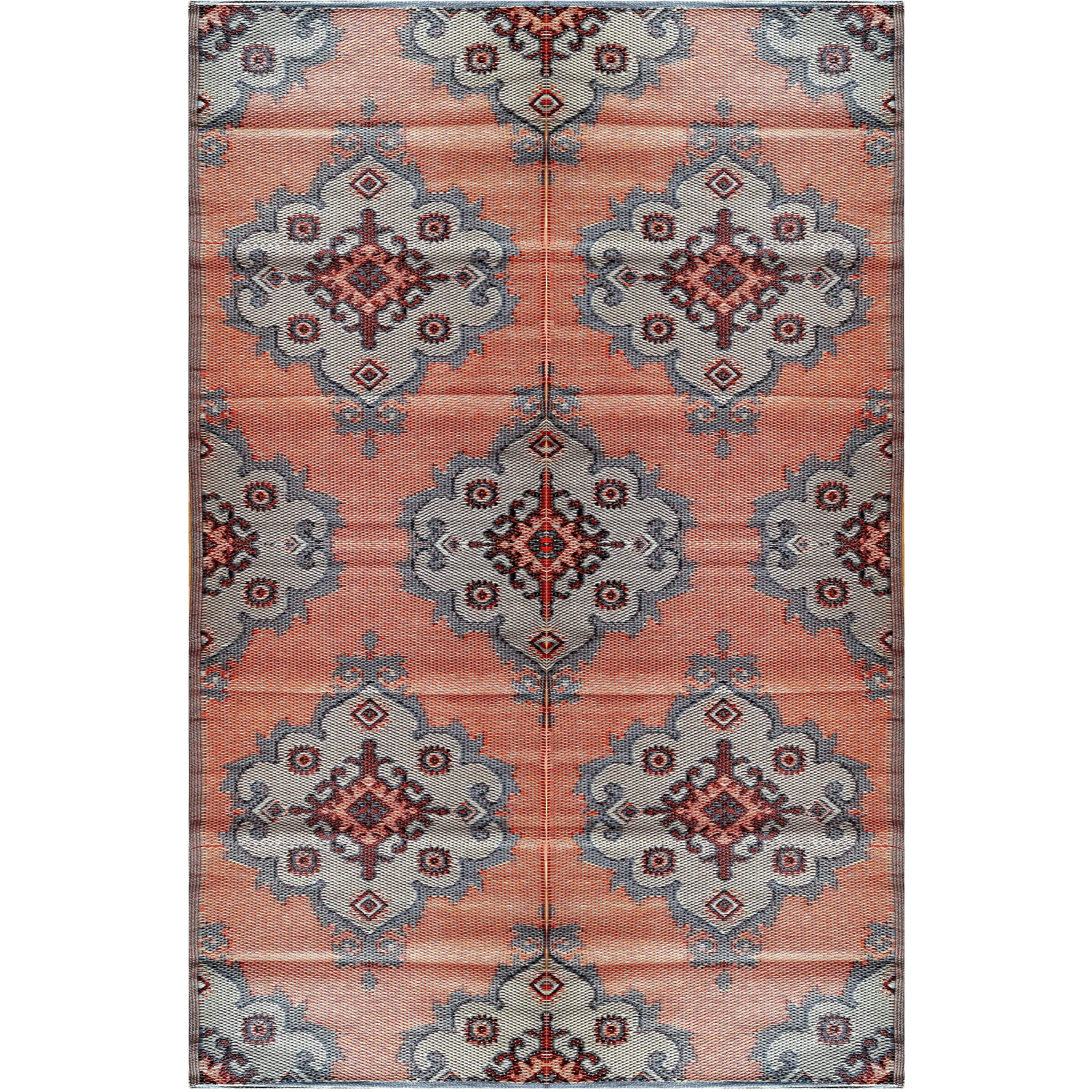 Balajeesusa Outdoor Rugs - 6X9, Orange, Yellow, Grey, Patio Durable And Affordable, Multipurpose, Woven Plastic Straw, All-Weather And Waterproof Rug, Reversible Camper Mats, Recycled