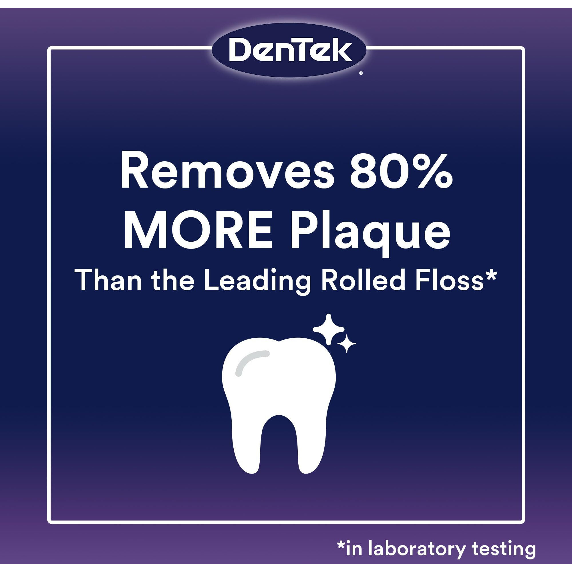 Dentek Cross Flosser Plaque Control Floss Picks, X-Shaped Floss, 75 Count