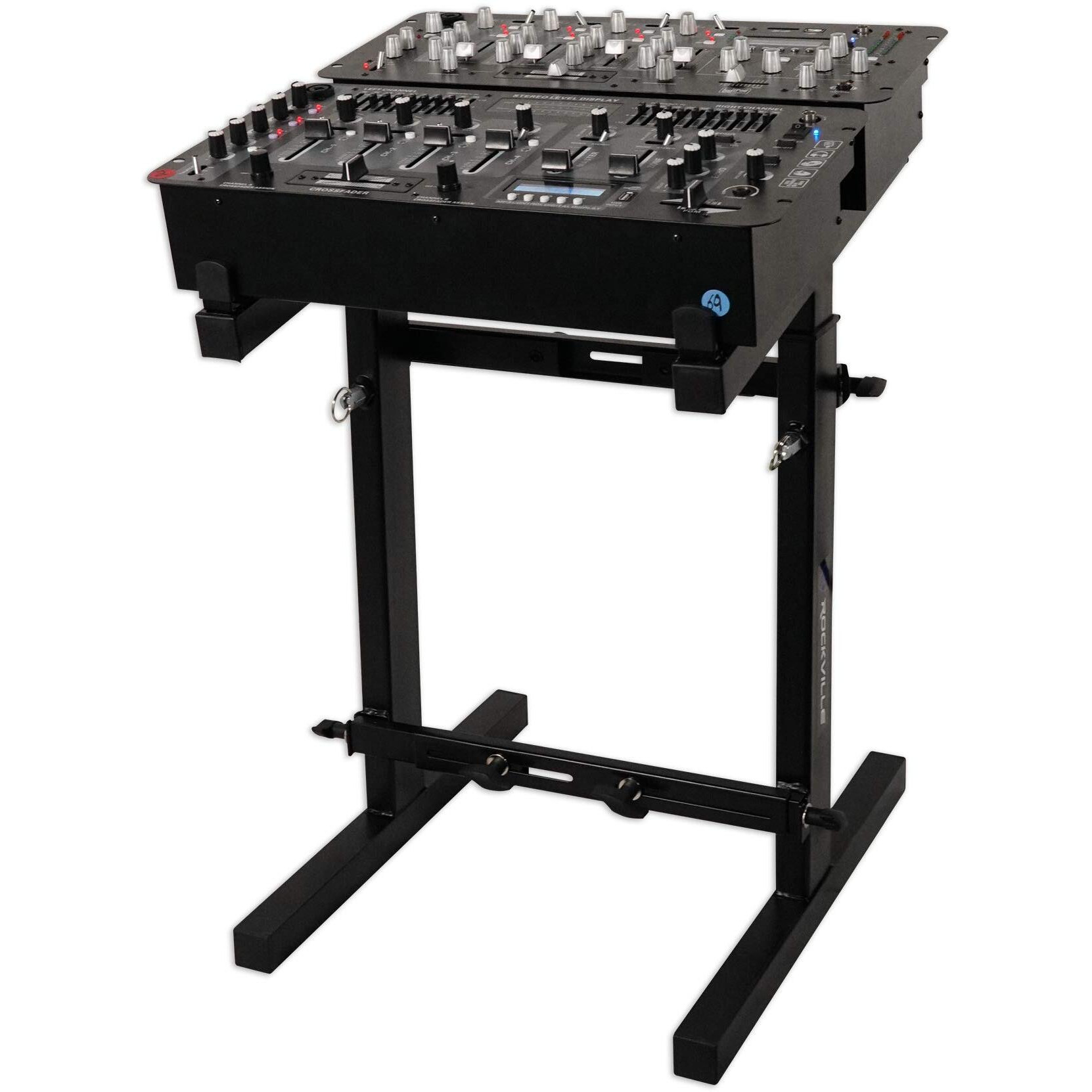 Rockville Portable Mixer Stand - Adjustable Height And Width (Rxs20 )