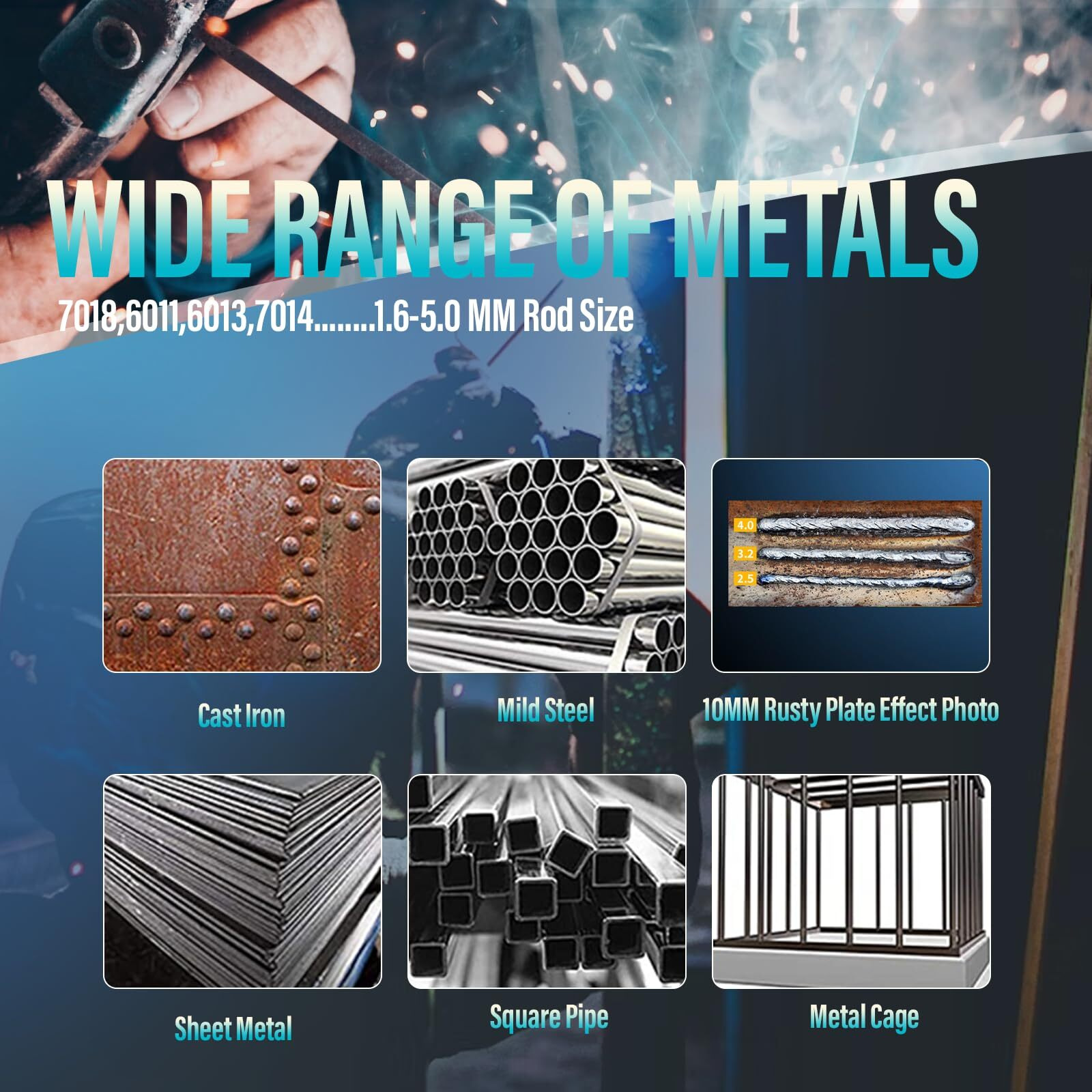 Arc Welder, 200Amp 110V Welding Machine Igbt Inverter Hot Start Portable Welder With Lcd Display, Fits 4.2 Mm Welding Rod Equipment With Accessories