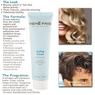 Renefris Hair Styling Cream For All | Nourishing And Conditioning Cream For Natural Hold On All Hair Types | 4.25 Floz