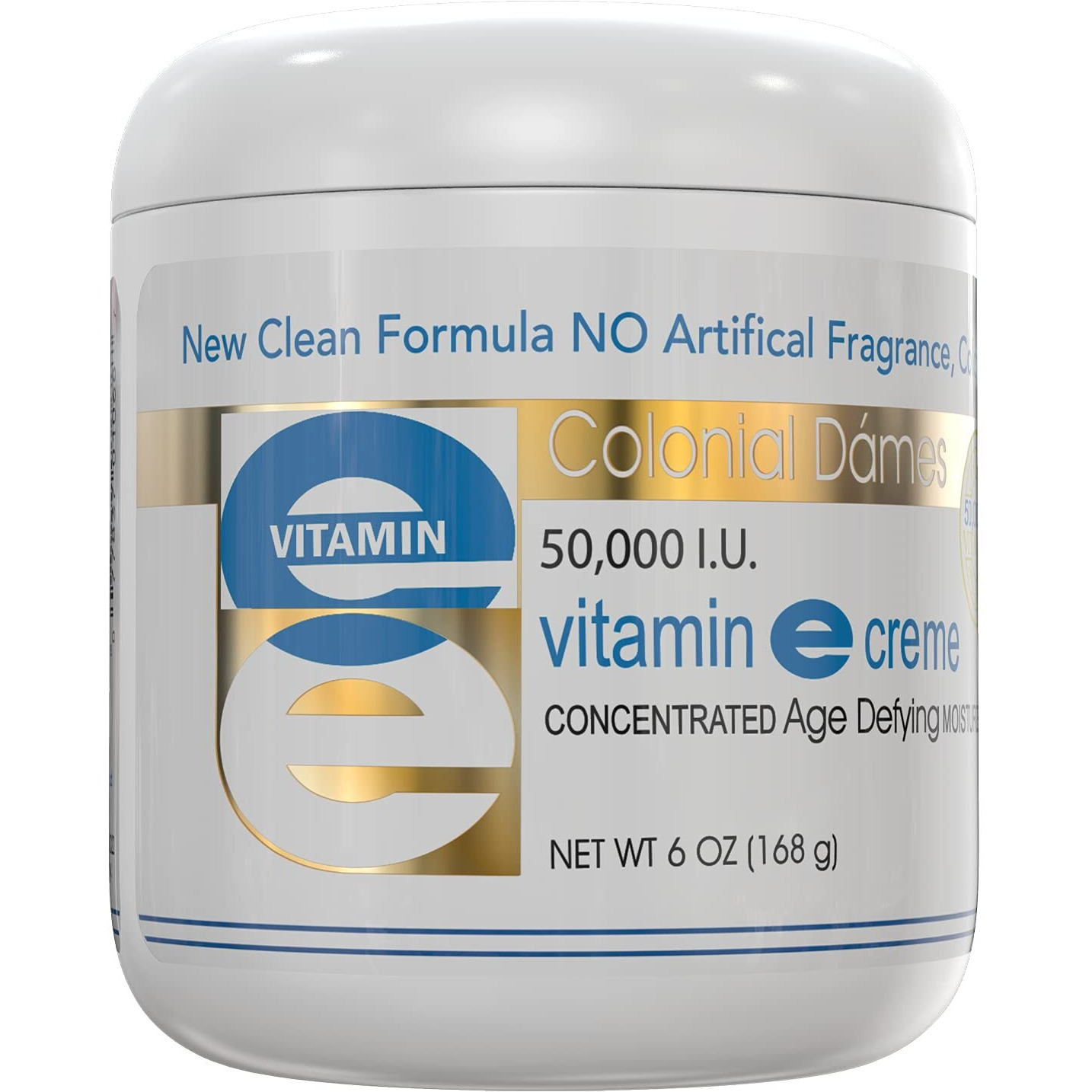 Colonial Dames High Potency 50,000 Iu Vitamin E Moisturizer For Hydrating & Moisturizing Chapped Dry Skin & Fine Lines.