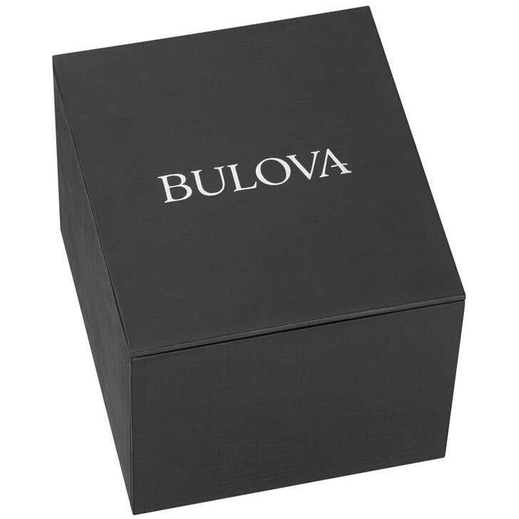 Bulova Men's Crystals Octava Gold Tone Stainless Steel 6-Hand Multi-Function Quartz Watch Style 98C126