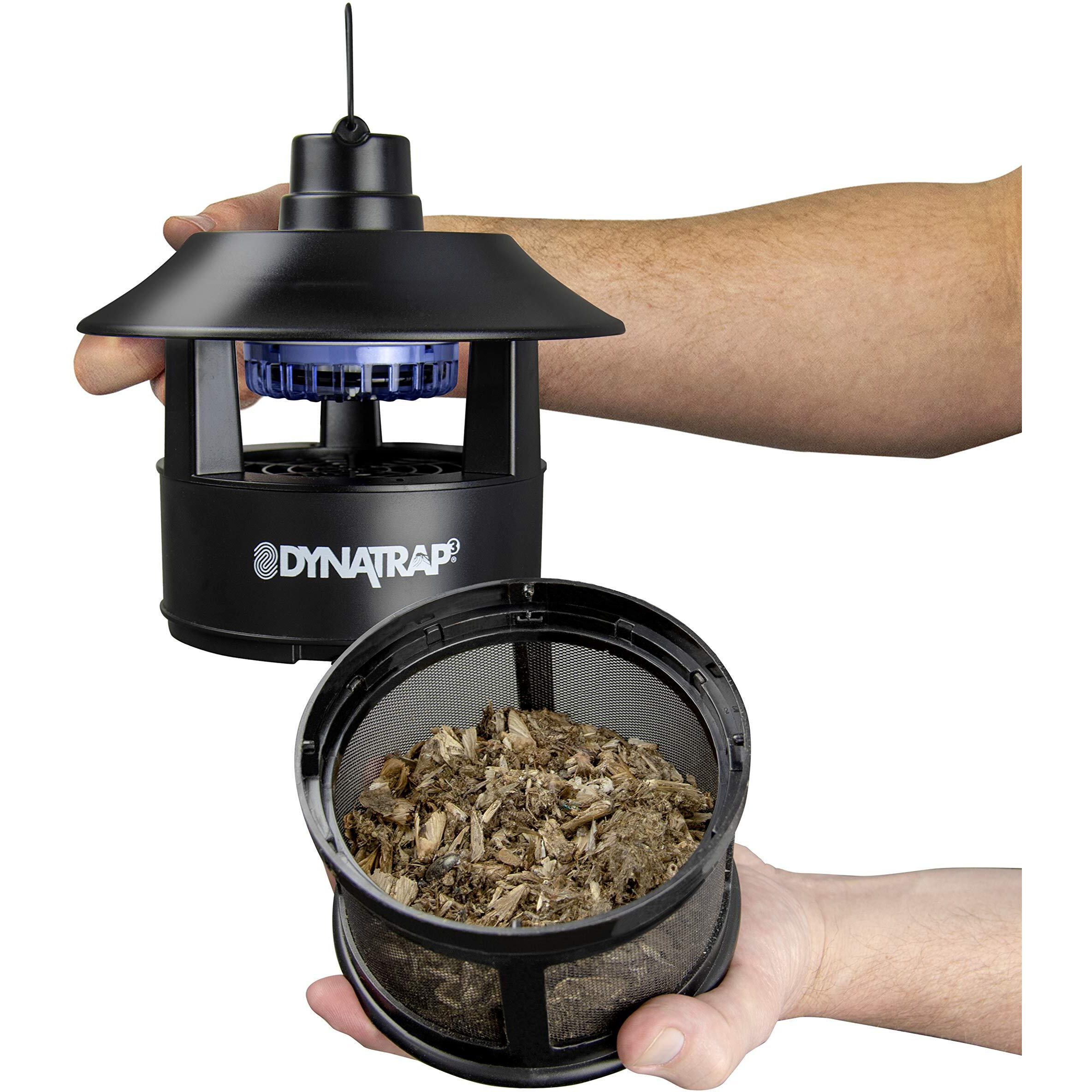 Dynatrap Dt160 1/4 Acre Mosquito Trap & Flying Insect Trap - Kills Mosquitoes, Flies, Gnats, Wasps, & Other Flying Insects - Mosquito Zapper & Bug Zapper Outdoor Alternative - Black