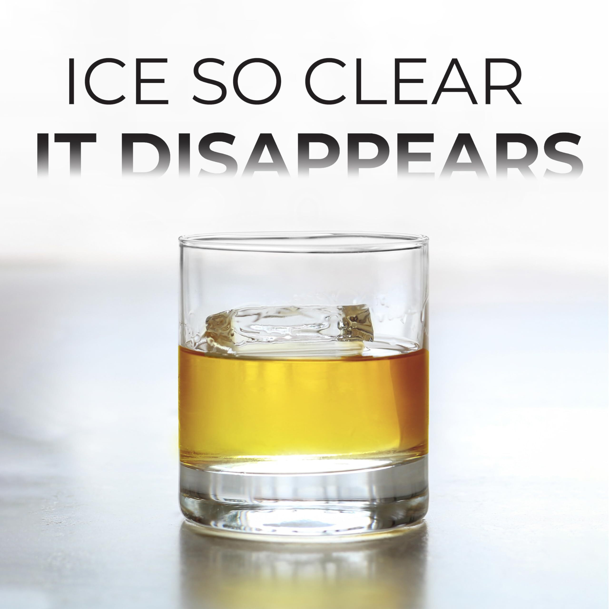True Cubes Crystal Clear Ice Cube Maker, 4 Large 2"&quotX2"&quotX2"" Ice Cubes For Cocktails And Drinks, Silicone Mold For Pure, Bartender-Quality Ice - Great For Hosting And Entertaining, Whiskey Gifts For Men